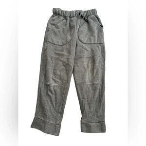 Boys Lee Grey Sweatpants Joggers Draw String Elastic Waist Size 7/8 small